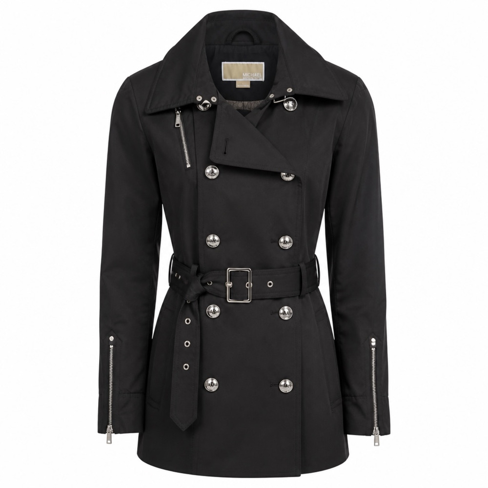 Michael Michael Kors Double-Breasted Belted Trench Coat